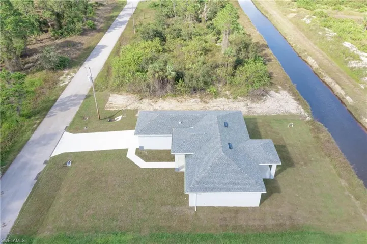 Birds eye view of property