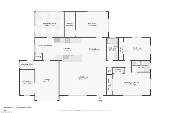 1400 Alwynne Dr, Lehigh Acres Fl 33936