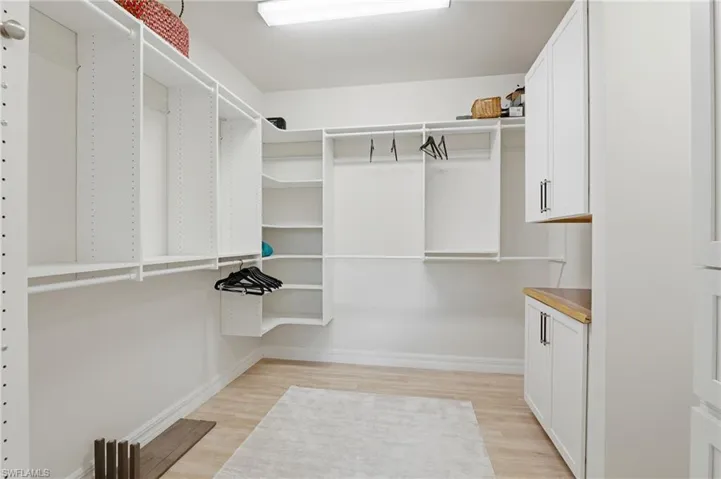 Primary walk-in closet