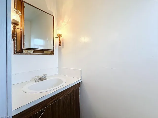 Bathroom featuring vanity