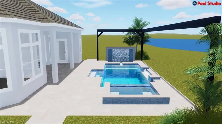 Rendering photos of pool