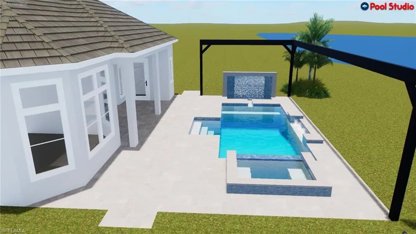 Rendering photos of pool