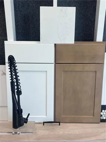 Design selections for home being built.