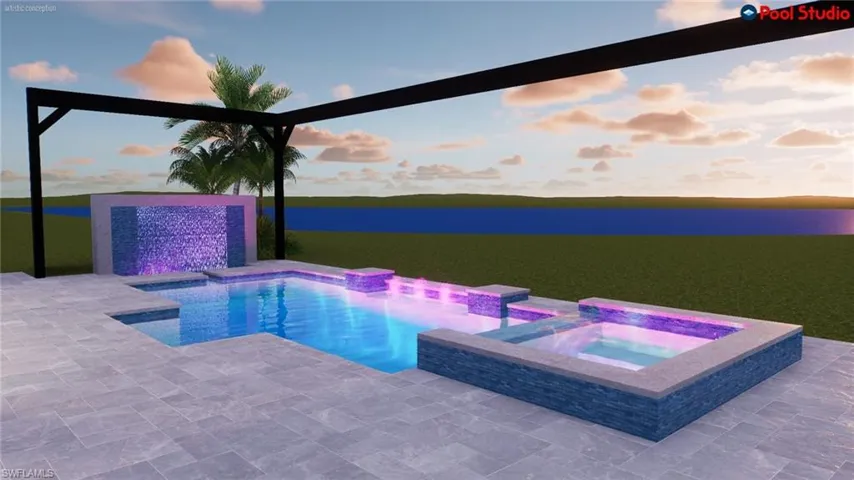 Rendering photos of pool
