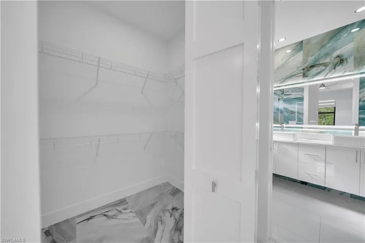 View of walk-in closet