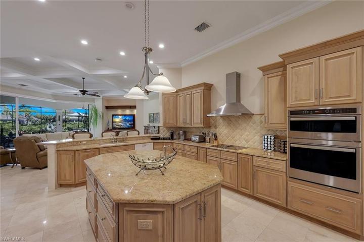 The kitchen is ideally located with easy access to the lanai.