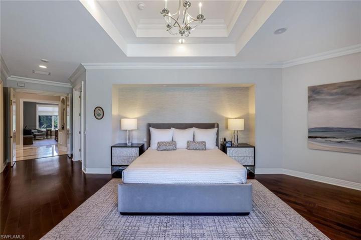 View of primary bedroom from lanai.
