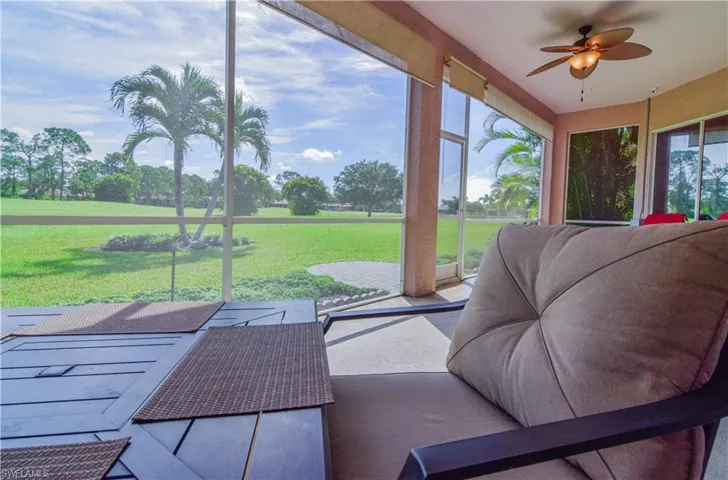 Huge under truss screened Lanai