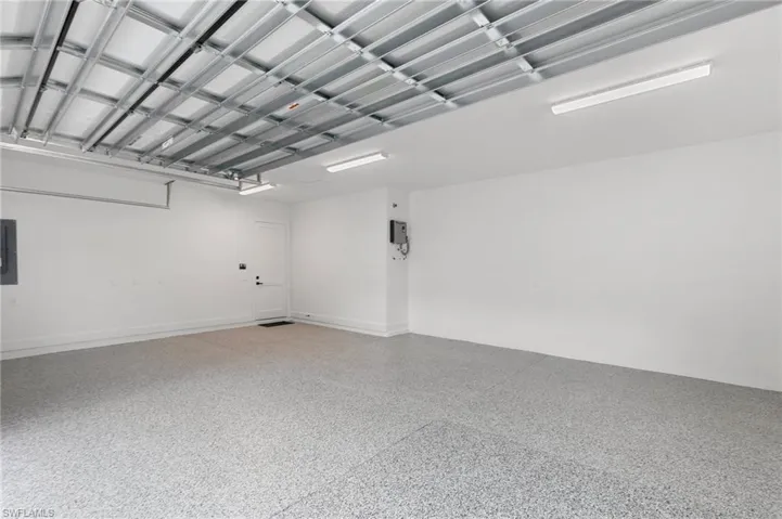 Garage with electric panel