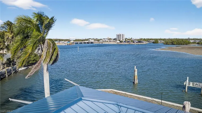 Dock with a water view