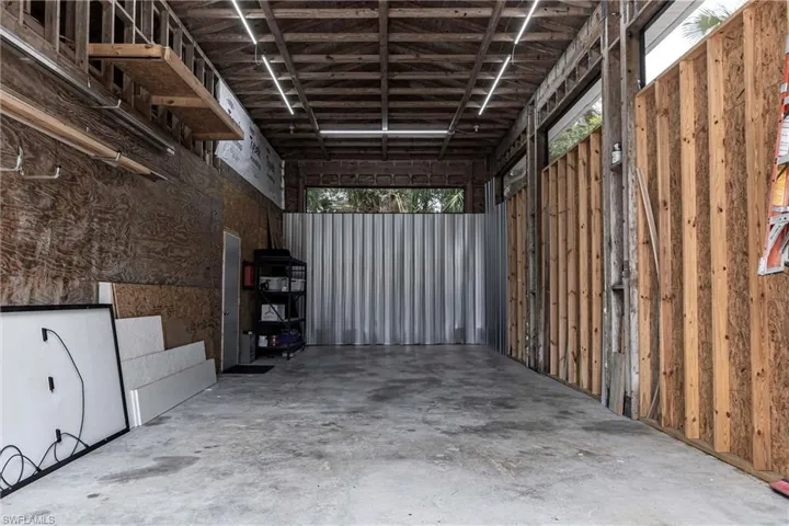 View of outside garage