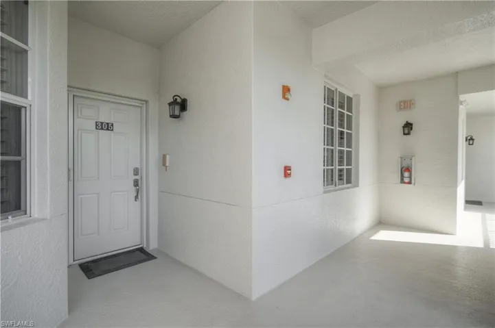 View of exterior entry