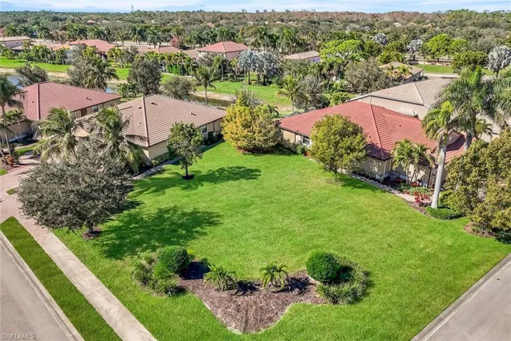 Aerial view of residential area