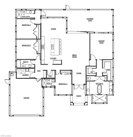 Floor Plan 4 bedrooms