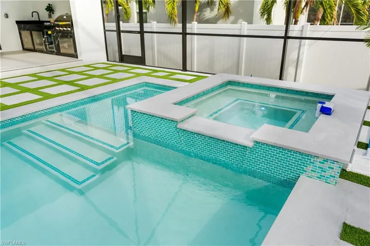 Unwind in your private spa, offering the ultimate relaxation experience and enhancing your outdoor living space with a touch of luxury.