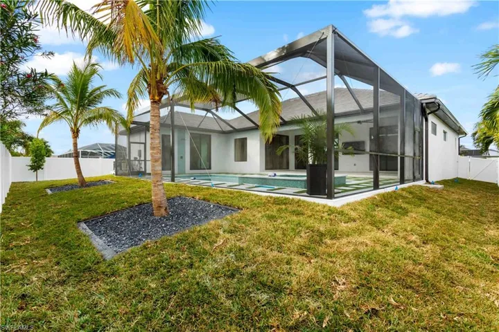 A screened lanai in SWFL lets you enjoy the outdoors year-round, providing a bug-free space to relax, entertain, and take in the beautiful Florida weather.