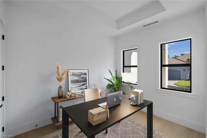 Virtually staged office