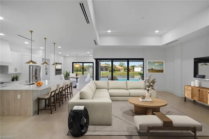 Virtually staged main living area
