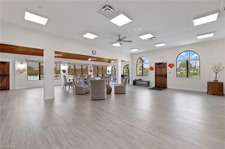 Clubhouse with male and female locker rooms