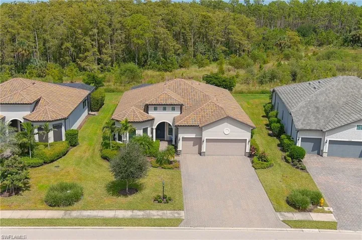 Birds eye view of property