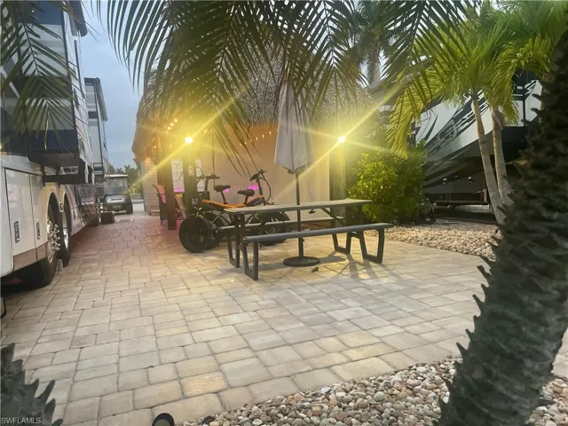 View of community with a patio area