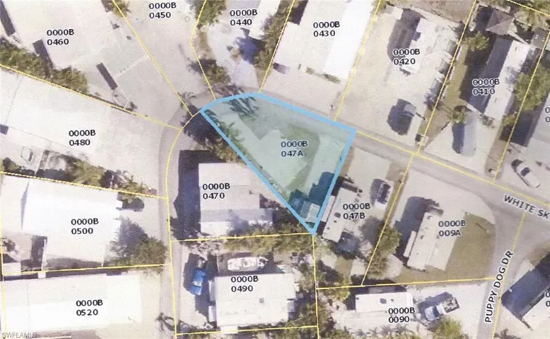 Aerial view of property's location
