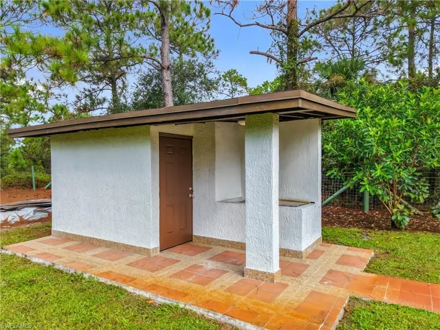 View of outdoor structure