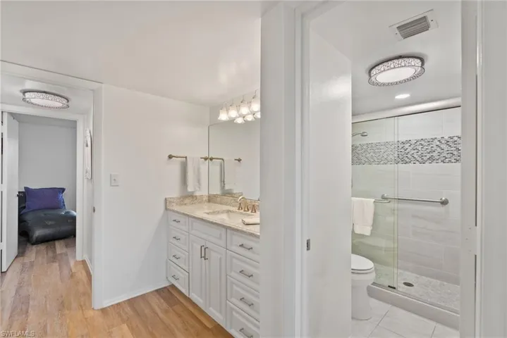 Primary Bathroom with Tiled Walk-In Shower