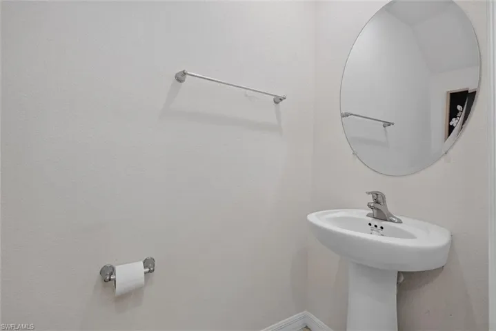 Half bath located downstairs