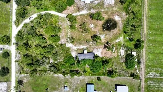 Birds eye view of property