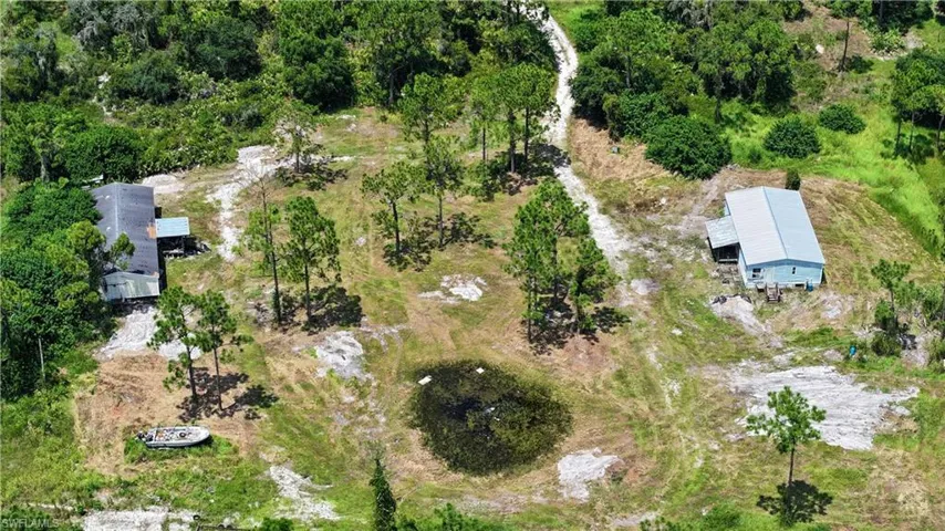 Birds eye view of property