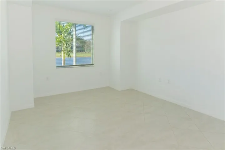 View of tiled spare room