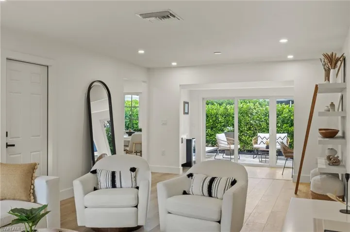 Living room featuring light hardwood / wood-style floors