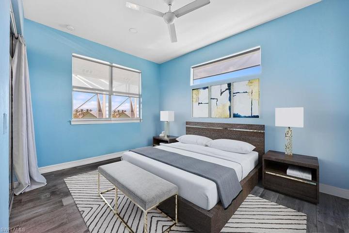 Master Bed- Virtually Staged (balcony access)