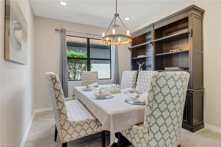 formal dining area