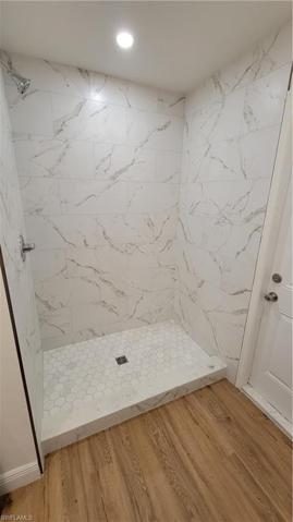 Shower in master bathroom