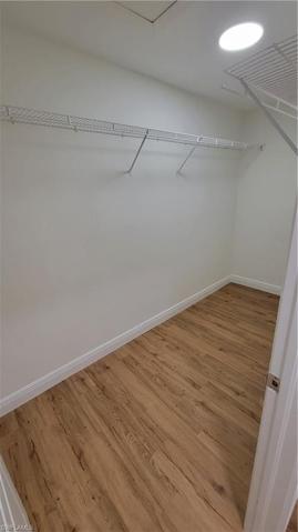 Walk-in closet master bedroom