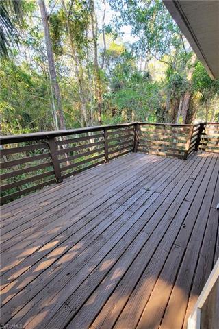 Freshly painted deck