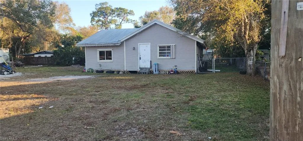 Back of property