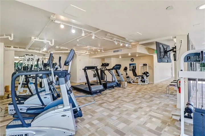 View of workout area