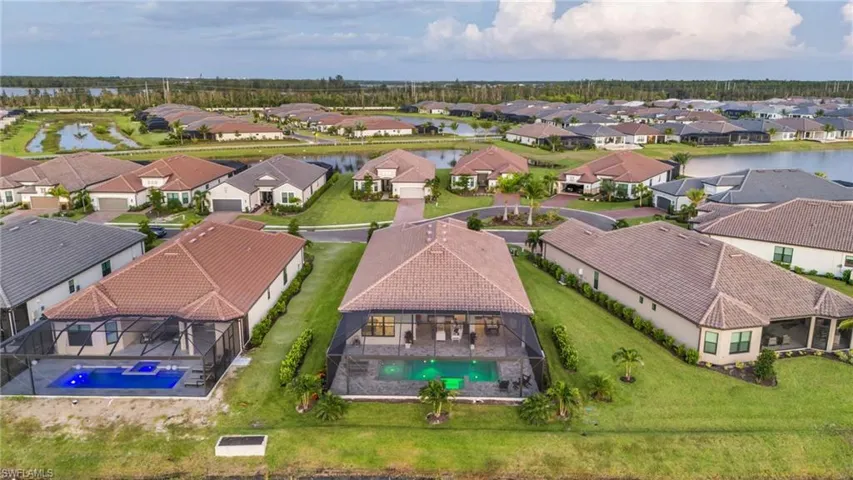 Birds eye view of property