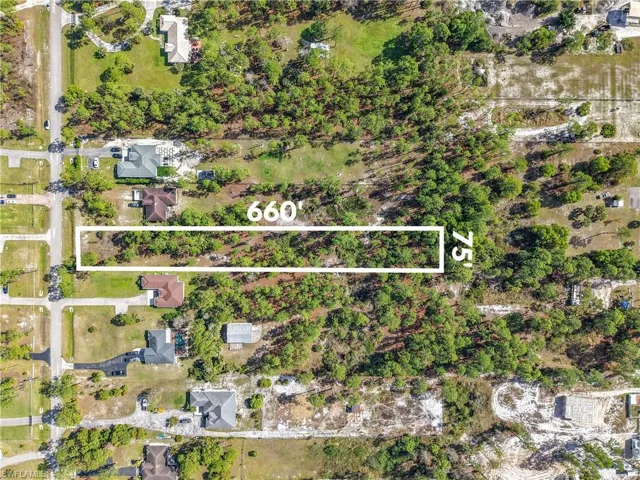 Aerial perspective of suburban area
