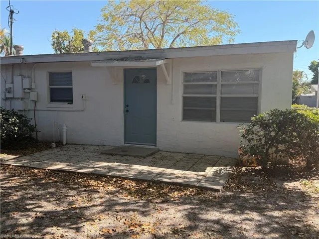 View of front facade featuring a patio