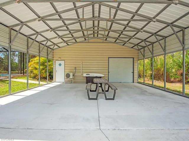 Garage featuring a garage