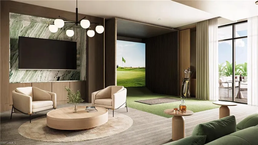 Virtual Rendering of golf simulator