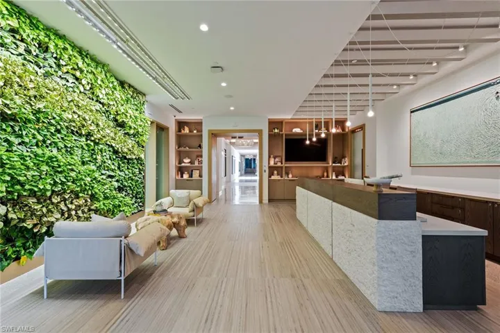 Full-service fitness and wellness center with state-of-the-art equipment, classes, massage, and locker rooms with shower essentials and steam showers