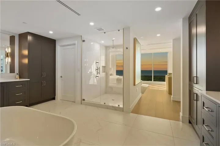Golden-hour relaxation, soak, rinse, and watch the sunset