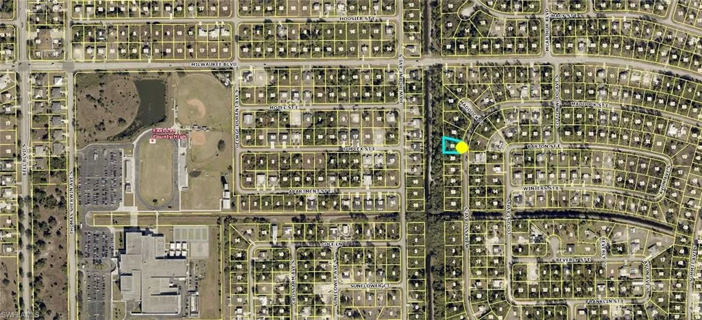 Aerial Survey Map. Illustrating the location of the property within the plat boundaries