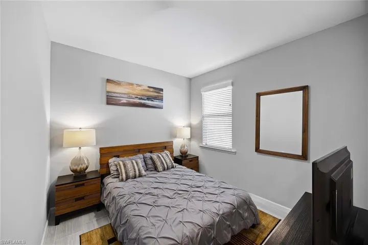 Bedroom featuring baseboards