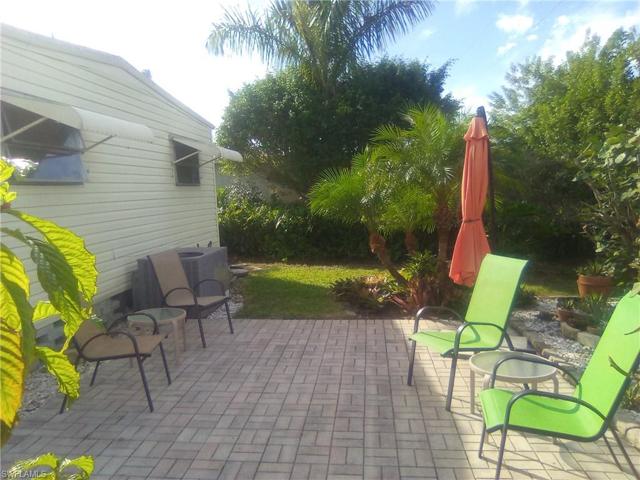 Private back patio